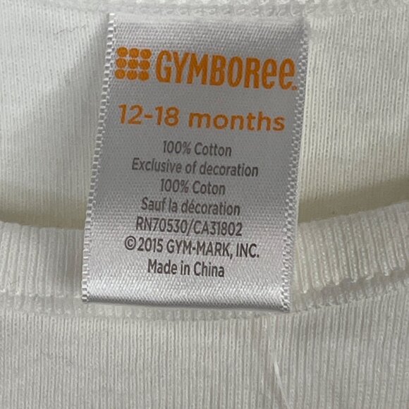 Gymboree Baby Girls Long Sleeve Bodysuit 12–18 Months White Sheep Graphic - Picture 3 of 6